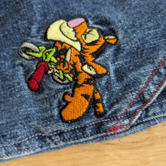 Vintage Y2K Disney Tigger Denim Overalls - Picture 3 of 6